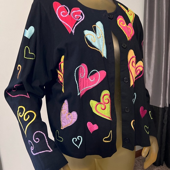 Michael Simon Embroidered Button Front XL - Picture 2 of 7